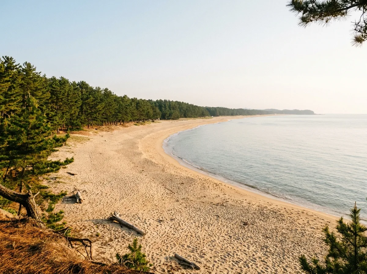 고래불해수욕장 8km 백사장 소나무숲