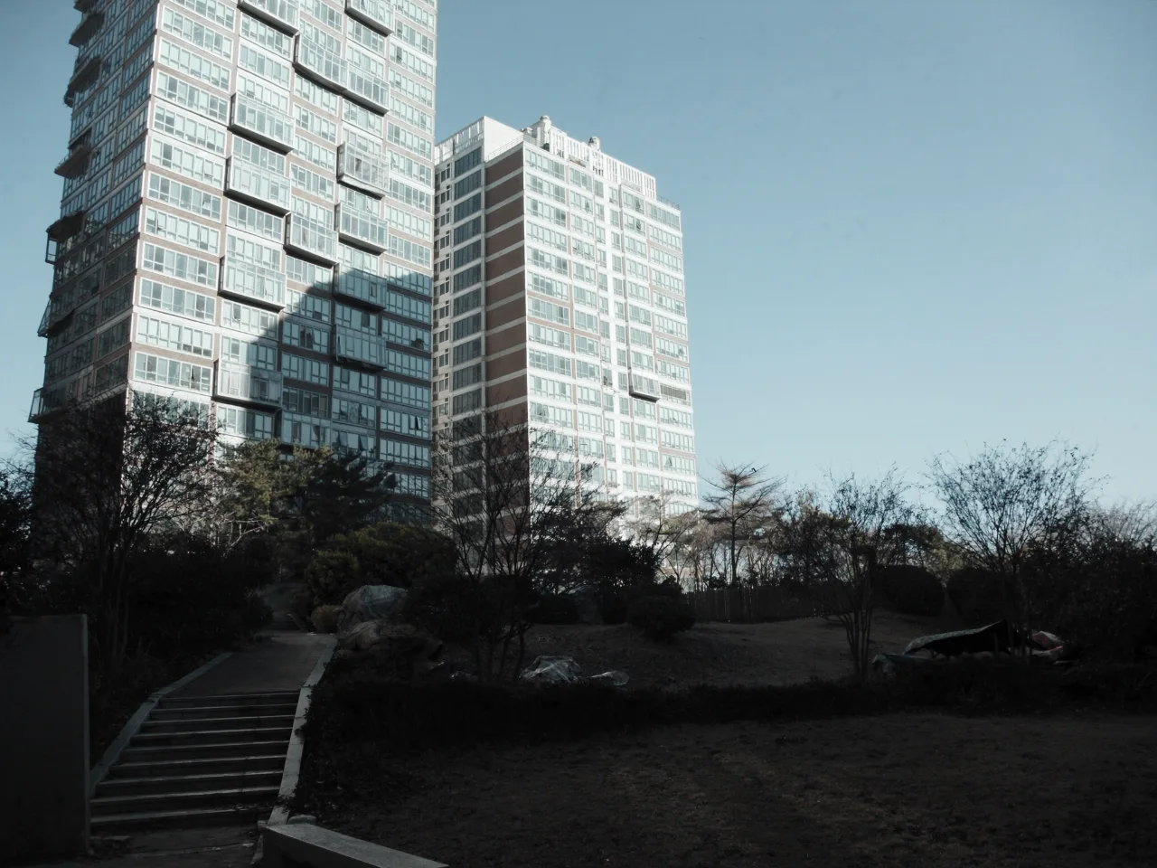 종합부동산세 납부기간 대상 아파트 단지 겨울 외경